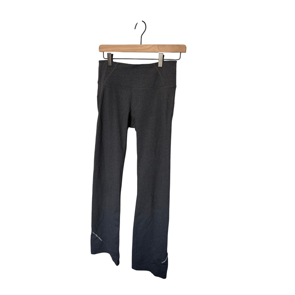 Athleta Womens XS Charcoal Gray High Rise Yoga Pants Reflective Zipper Pocket‎